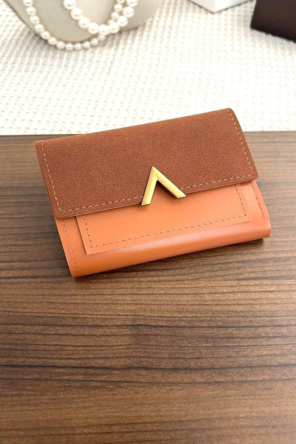 ZenanaVegan Leather Compact Trifold Wallet