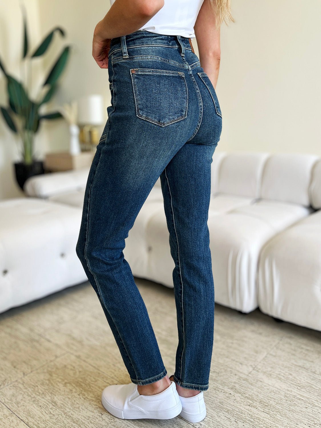 Judy BlueDark Wash High Waist Skinny Jeans