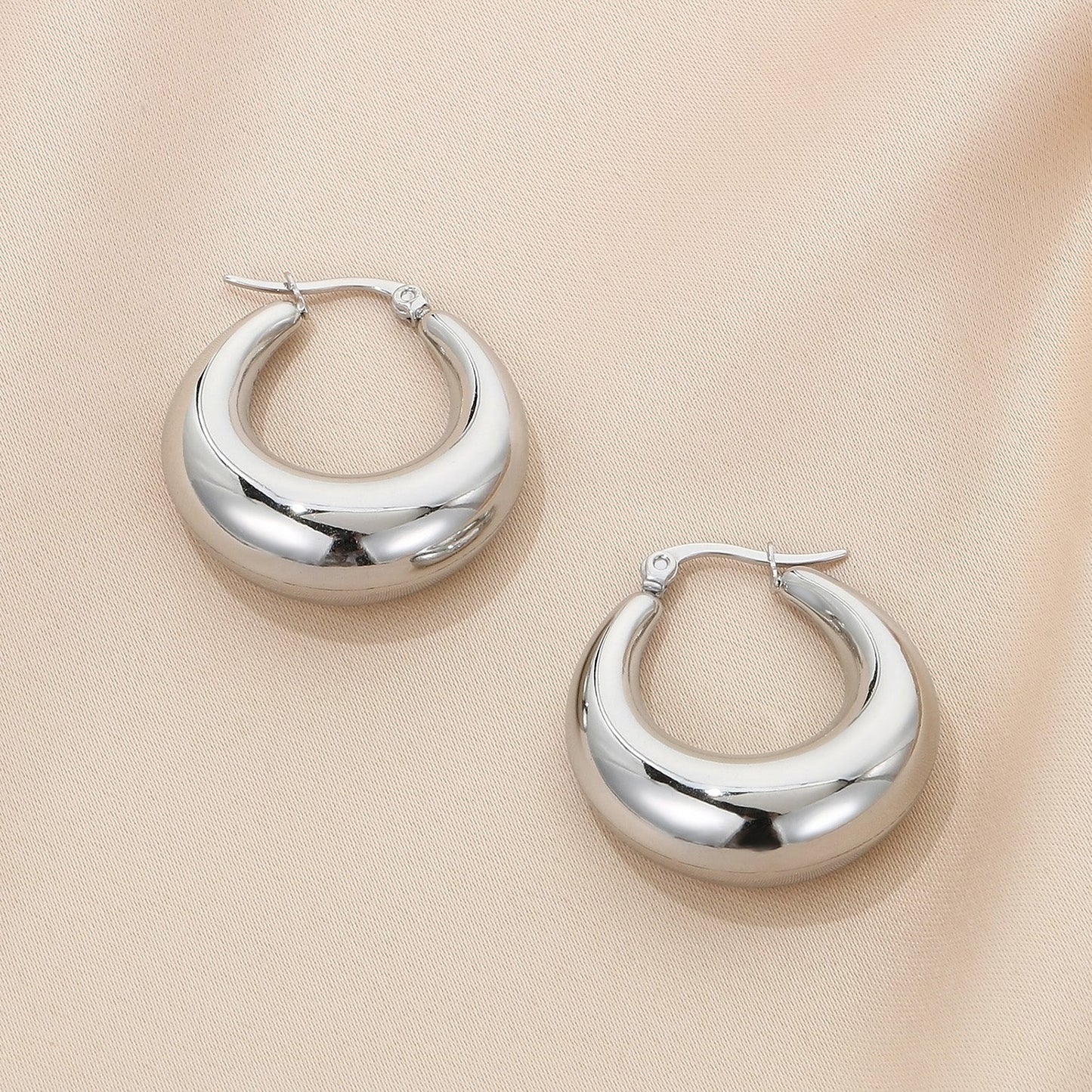 Beach Rose Co.Hinged Hoop Earrings