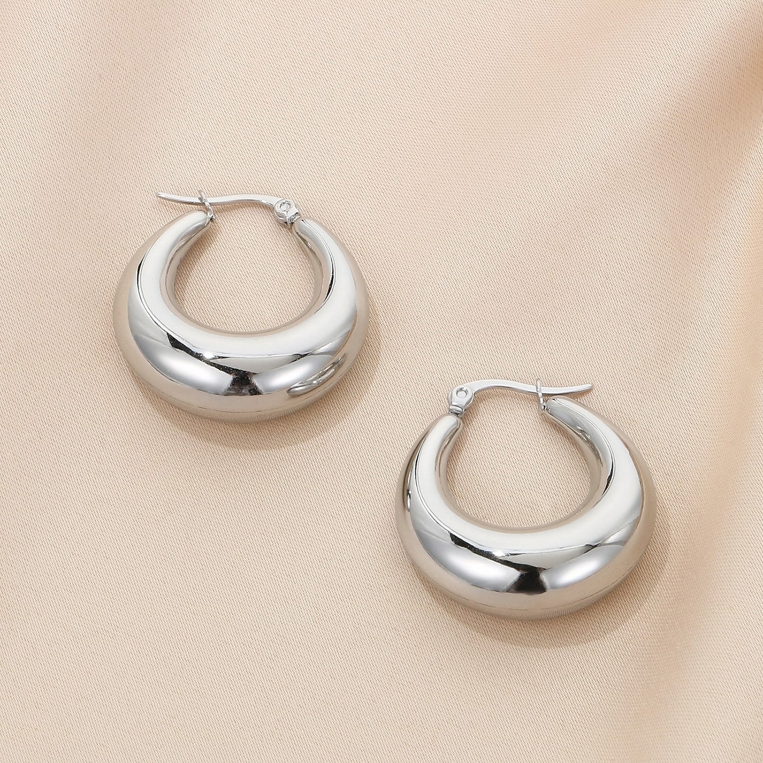 Beach Rose Co.Hinged Hoop Earrings