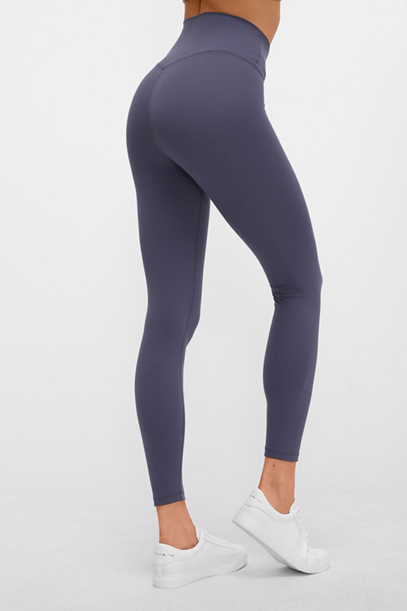 Beach Rose Co.Wide Waistband Full Length Active Leggings