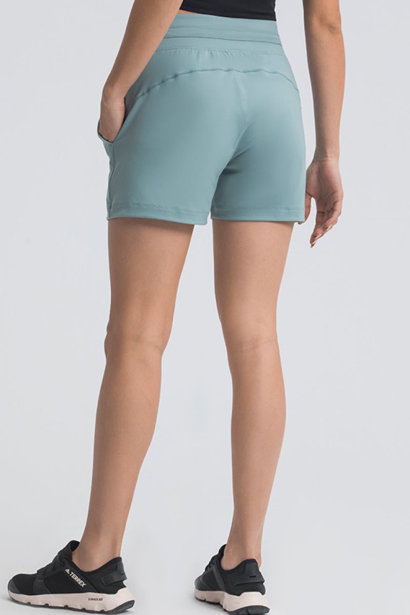 Beach Rose Co.Tie Waist Active Shorts