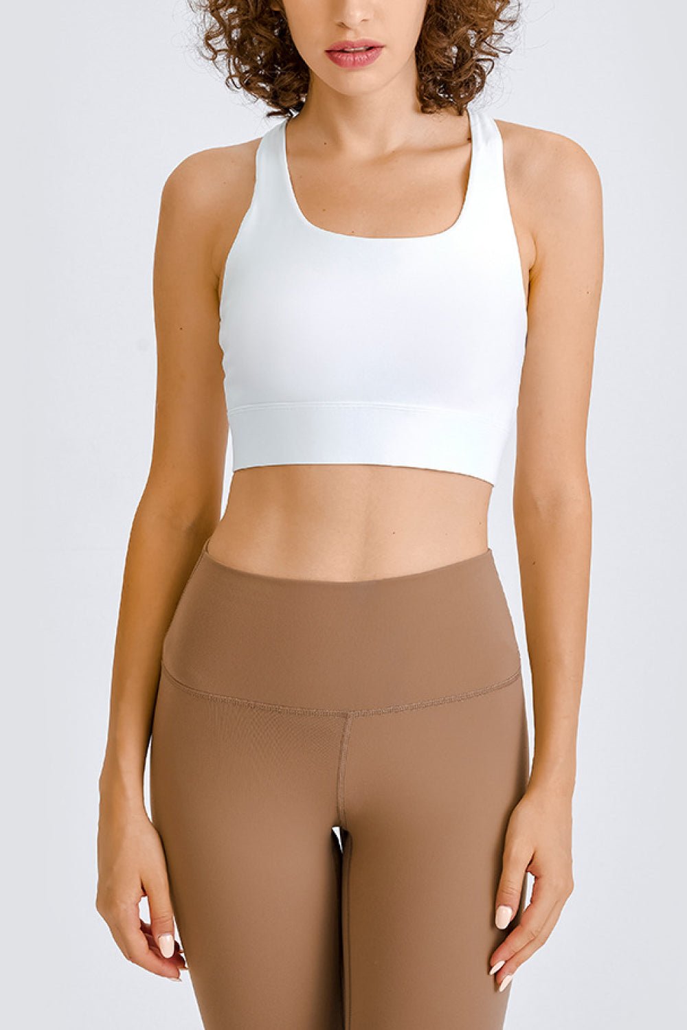 Beach Rose Co.Cross Back Yoga Crop Top