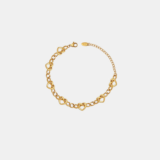 Beach Rose Co.Gold Shapes Link Bracelet