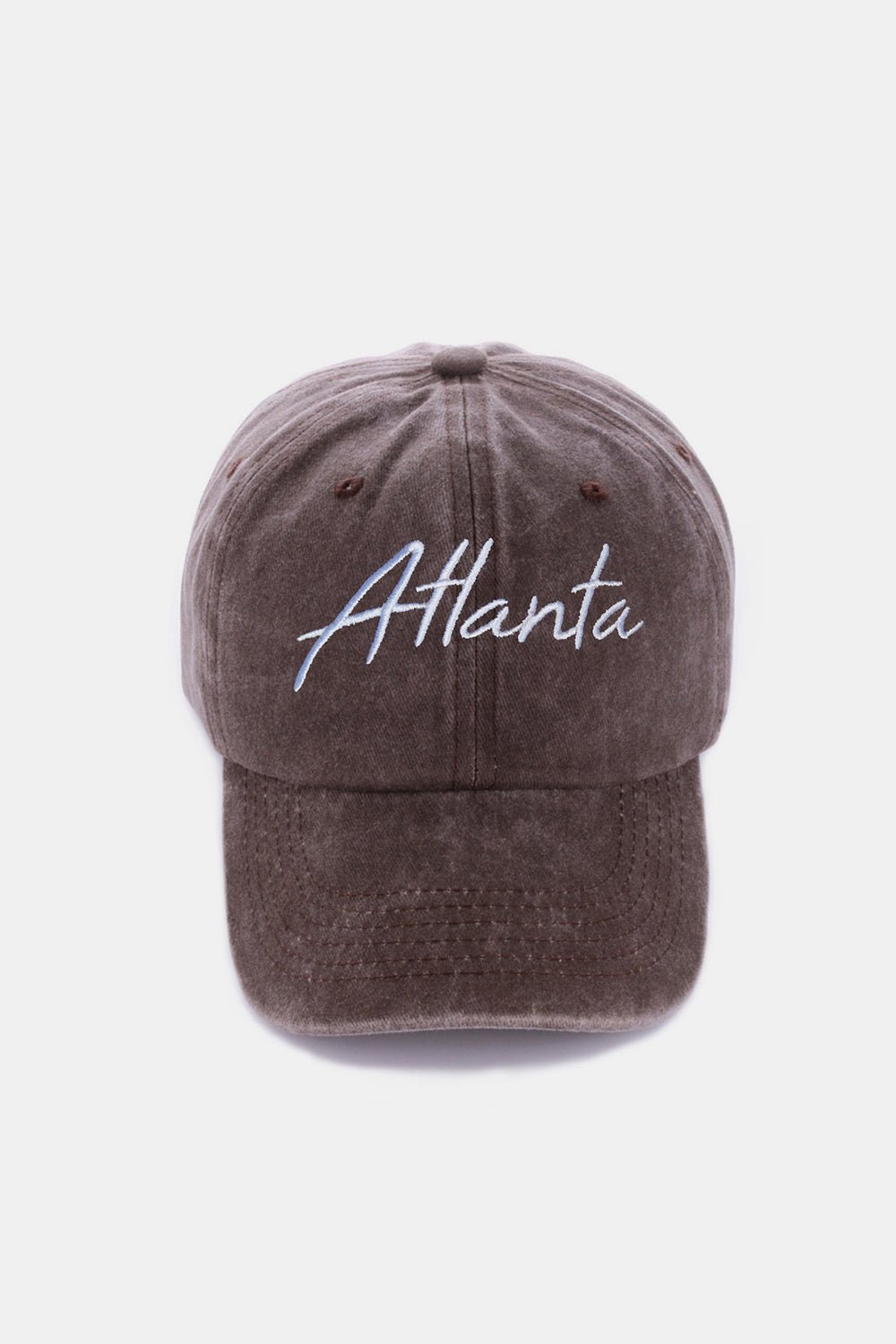 ZenanaWashed Cotton ATLANTA Embroidered Baseball Cap