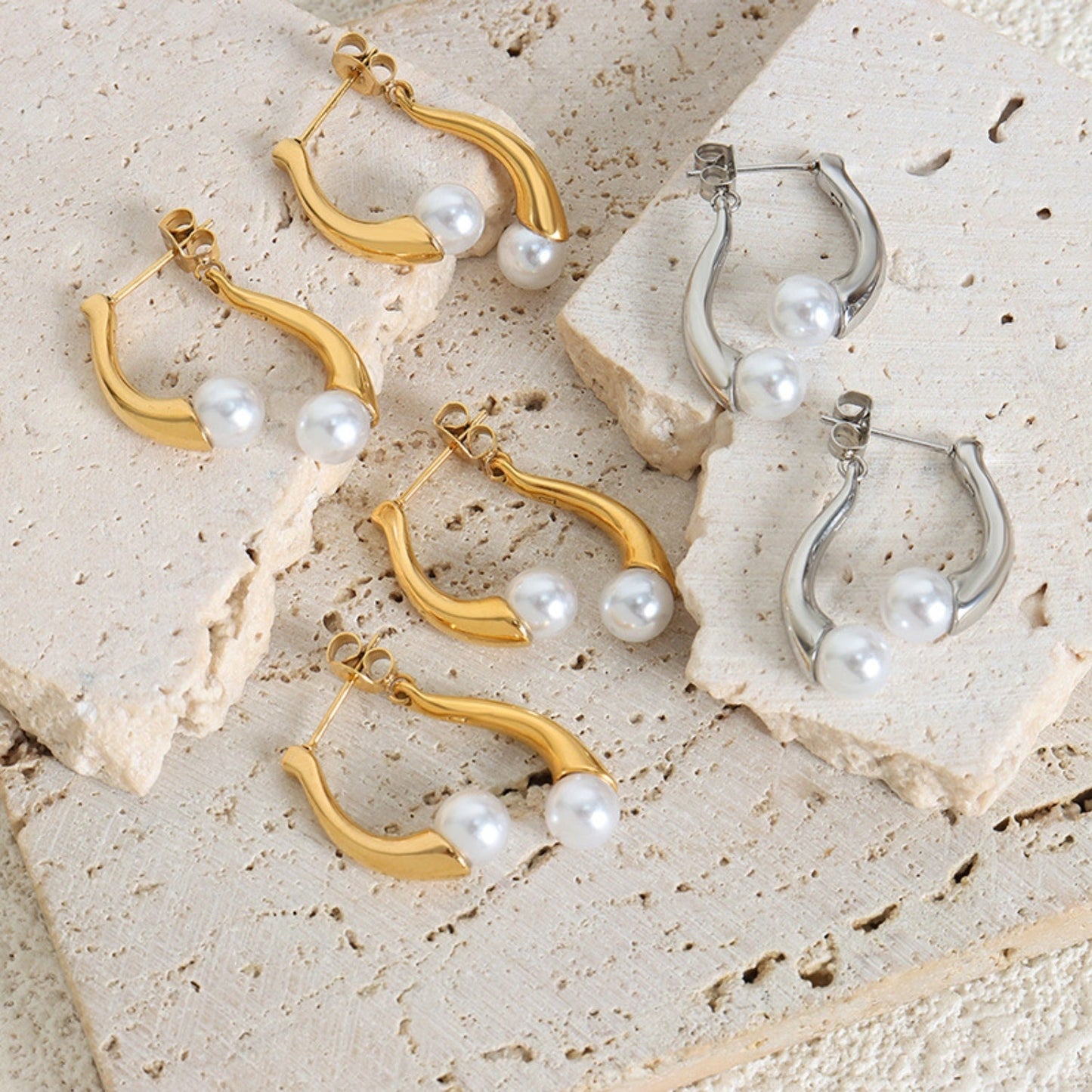 Beach Rose Co.Pearl Jacket Earrings