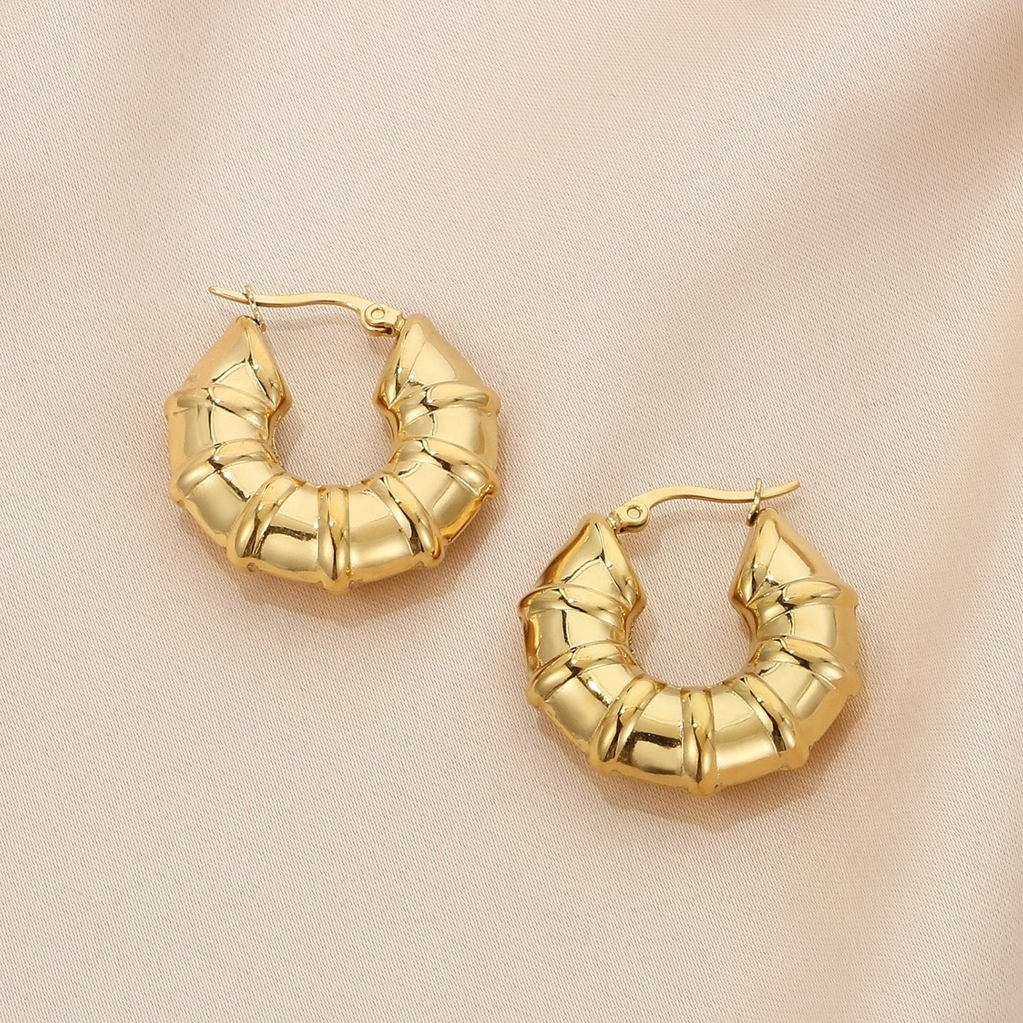 Beach Rose Co.Hinged Hoop Earrings