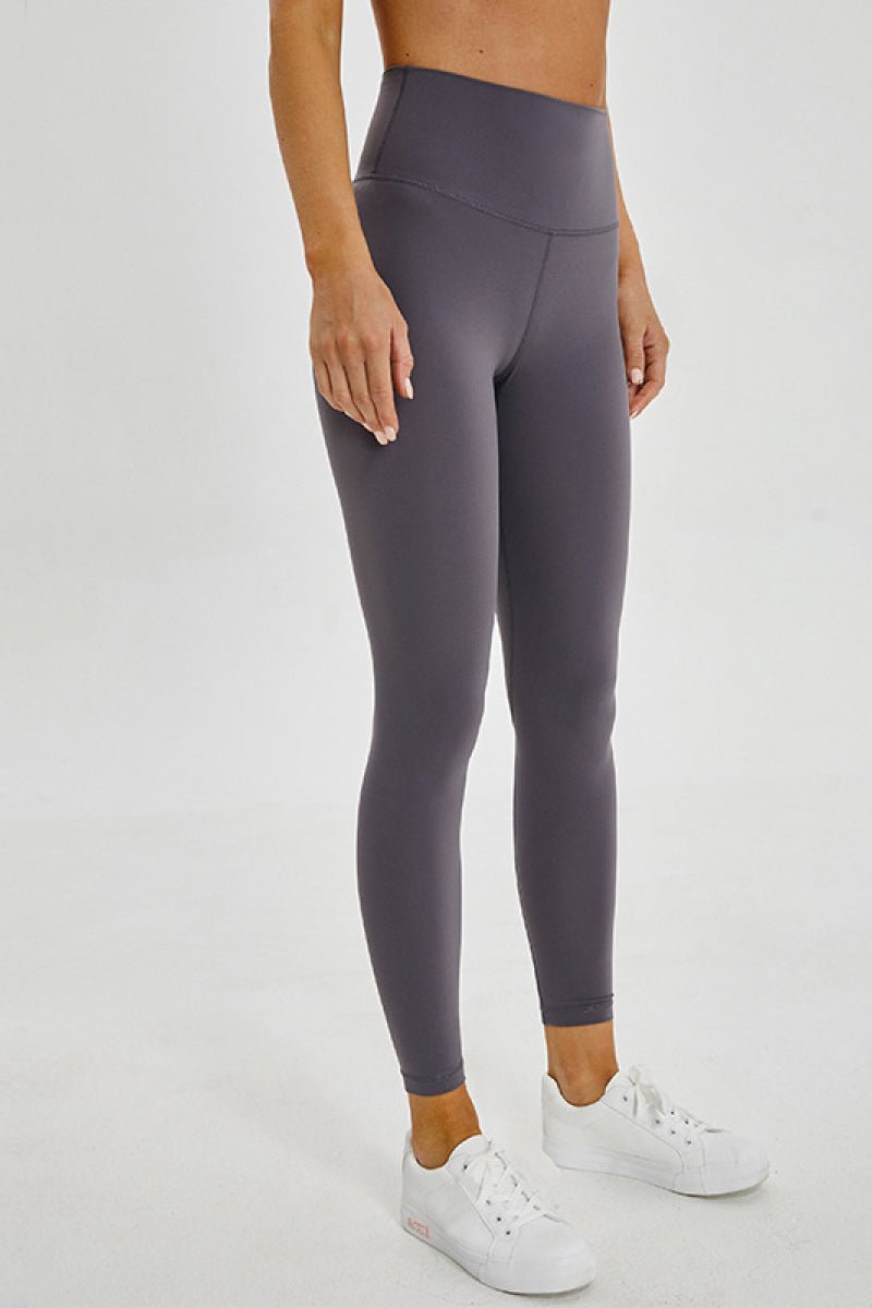 Beach Rose Co.Wide Waistband Seamless Sports Leggings