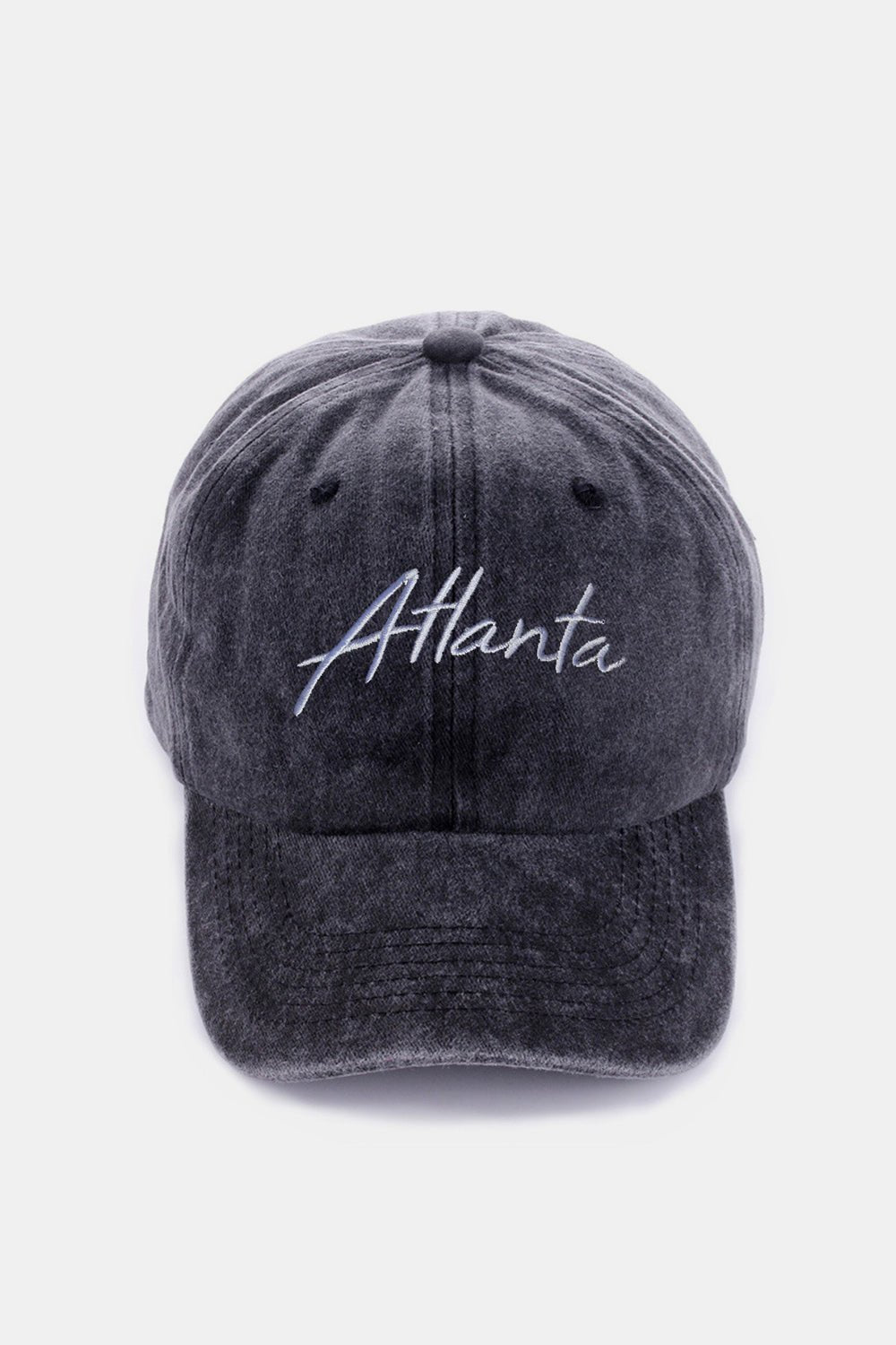 ZenanaWashed Cotton ATLANTA Embroidered Baseball Cap