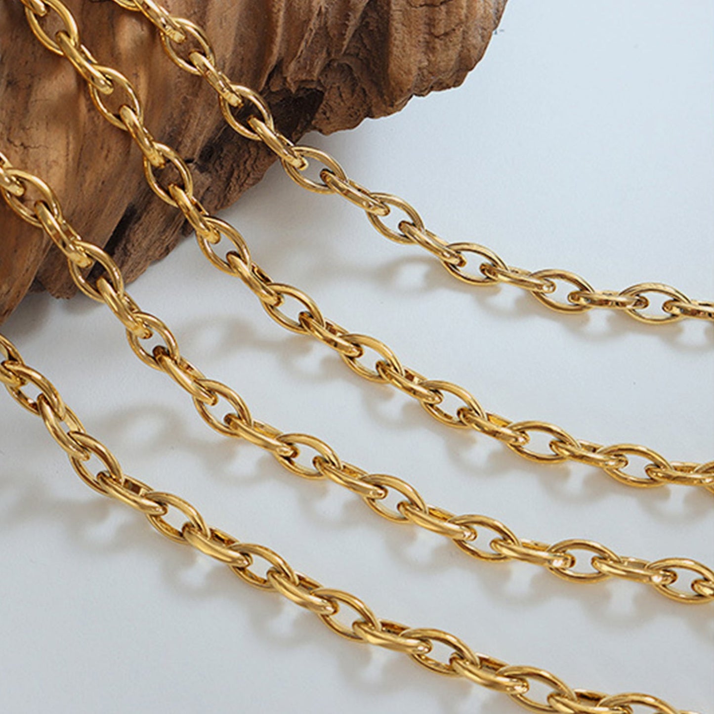 Beach Rose Co.Gold 16 - Inch Cable Chain Necklace