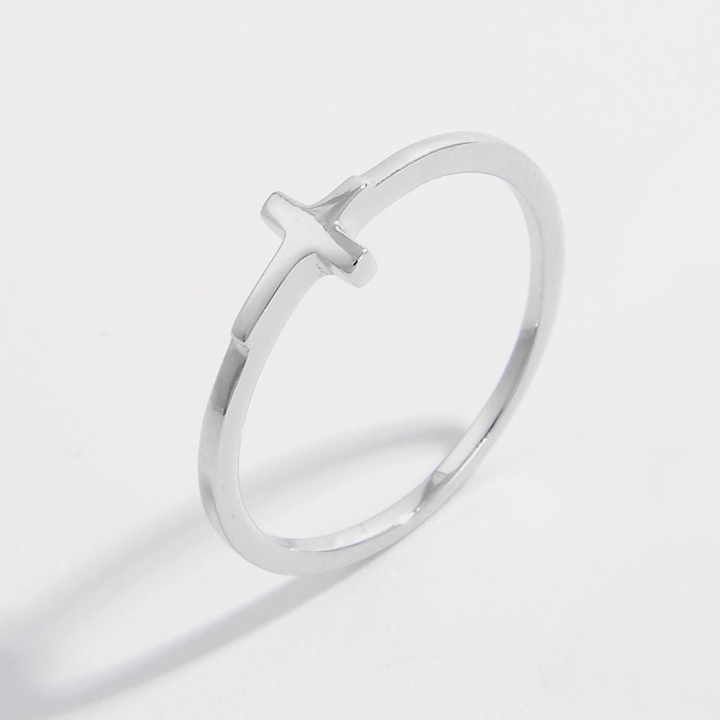 Beach Rose Co.Sterling Silver Cross Ring