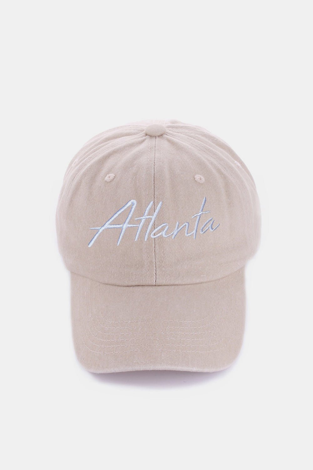 ZenanaWashed Cotton ATLANTA Embroidered Baseball Cap