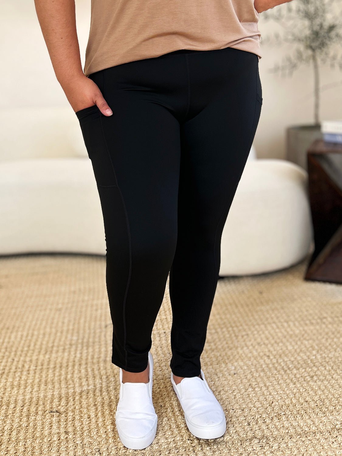 Beach Rose Co.Wide Waistband Yoga Pants