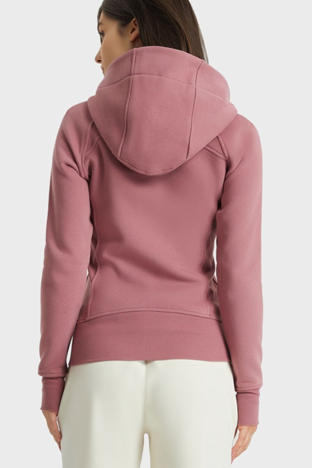 Beach Rose Co.Zip Up Seam Detail Hooded Sports Jacket