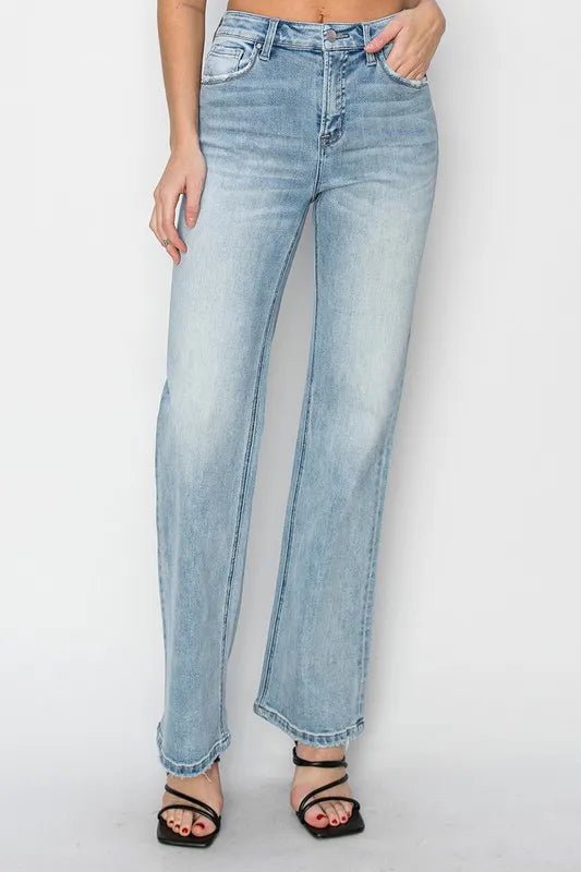 RISEN - High Rise Vintage Wash Bootcut Jeans