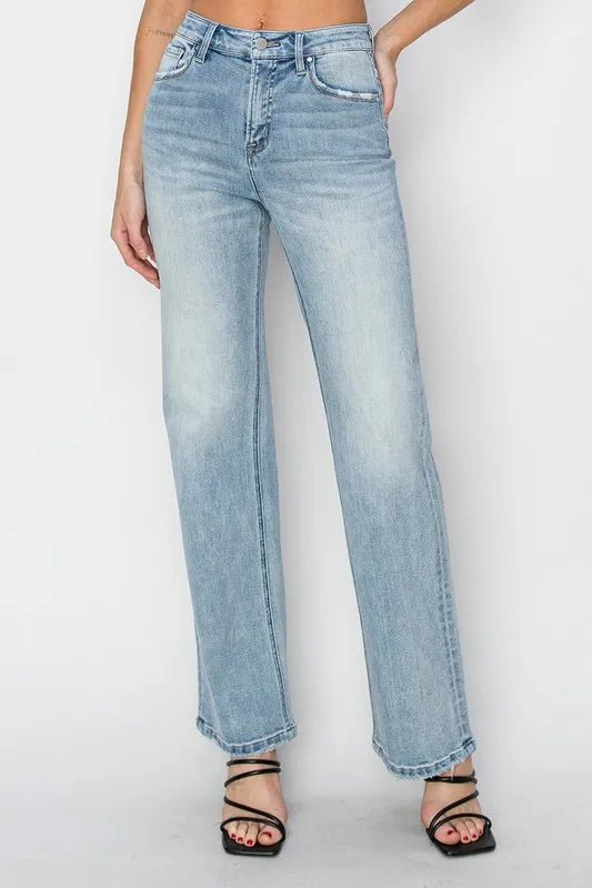 RISEN - High Rise Vintage Wash Bootcut Jeans