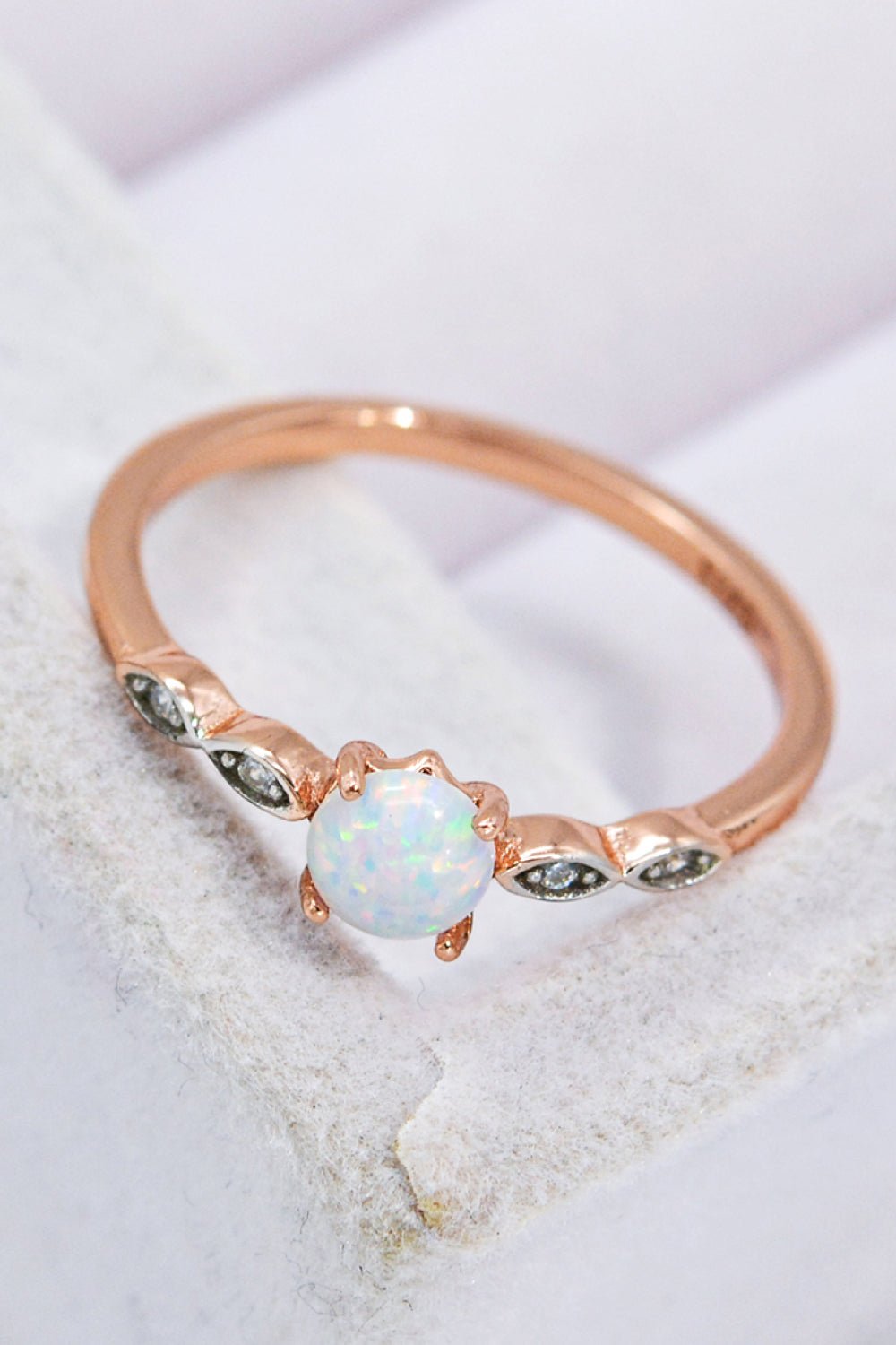 Rose Gold Opal RingRingBeach Rose Co.