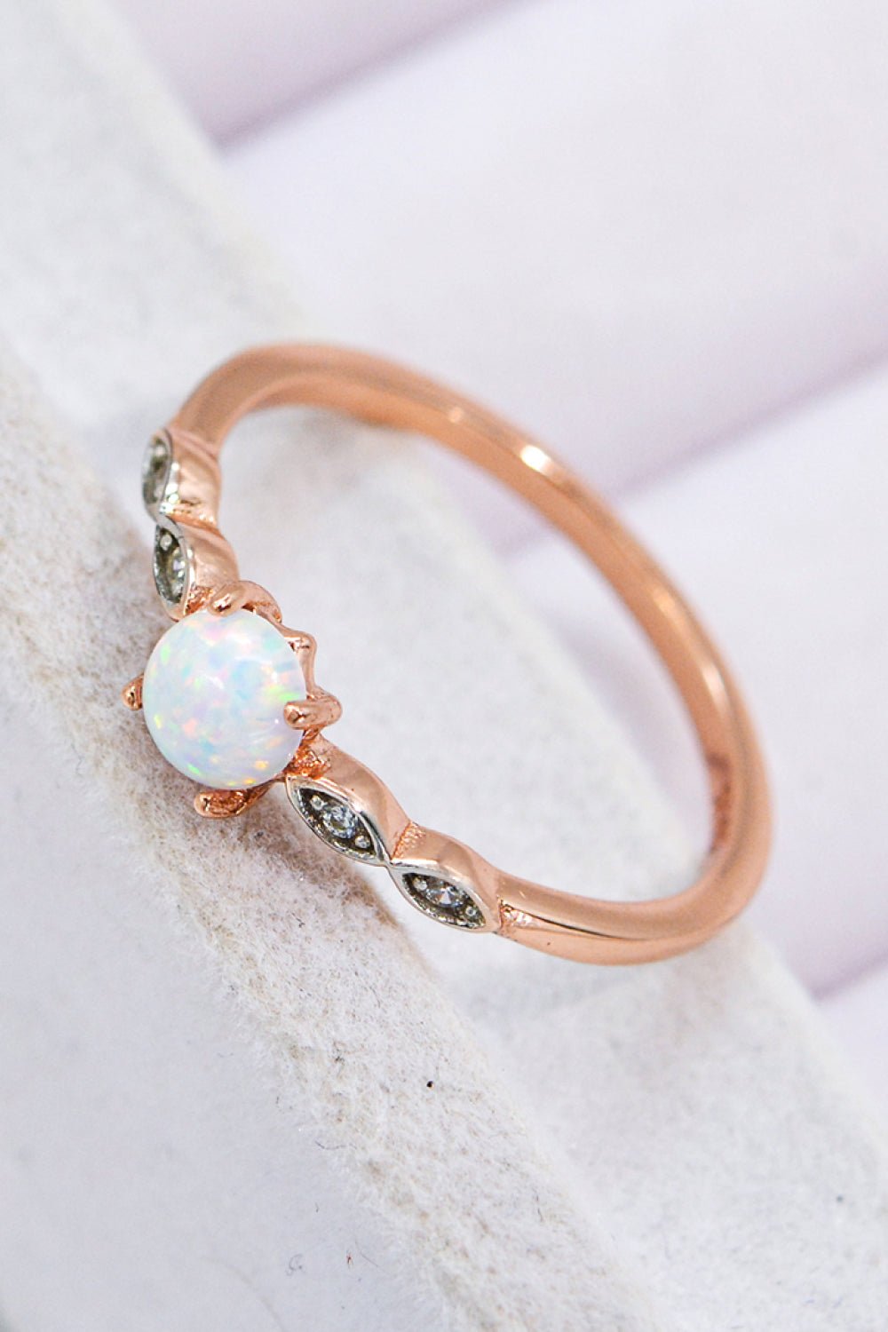 Rose Gold Opal RingRingBeach Rose Co.