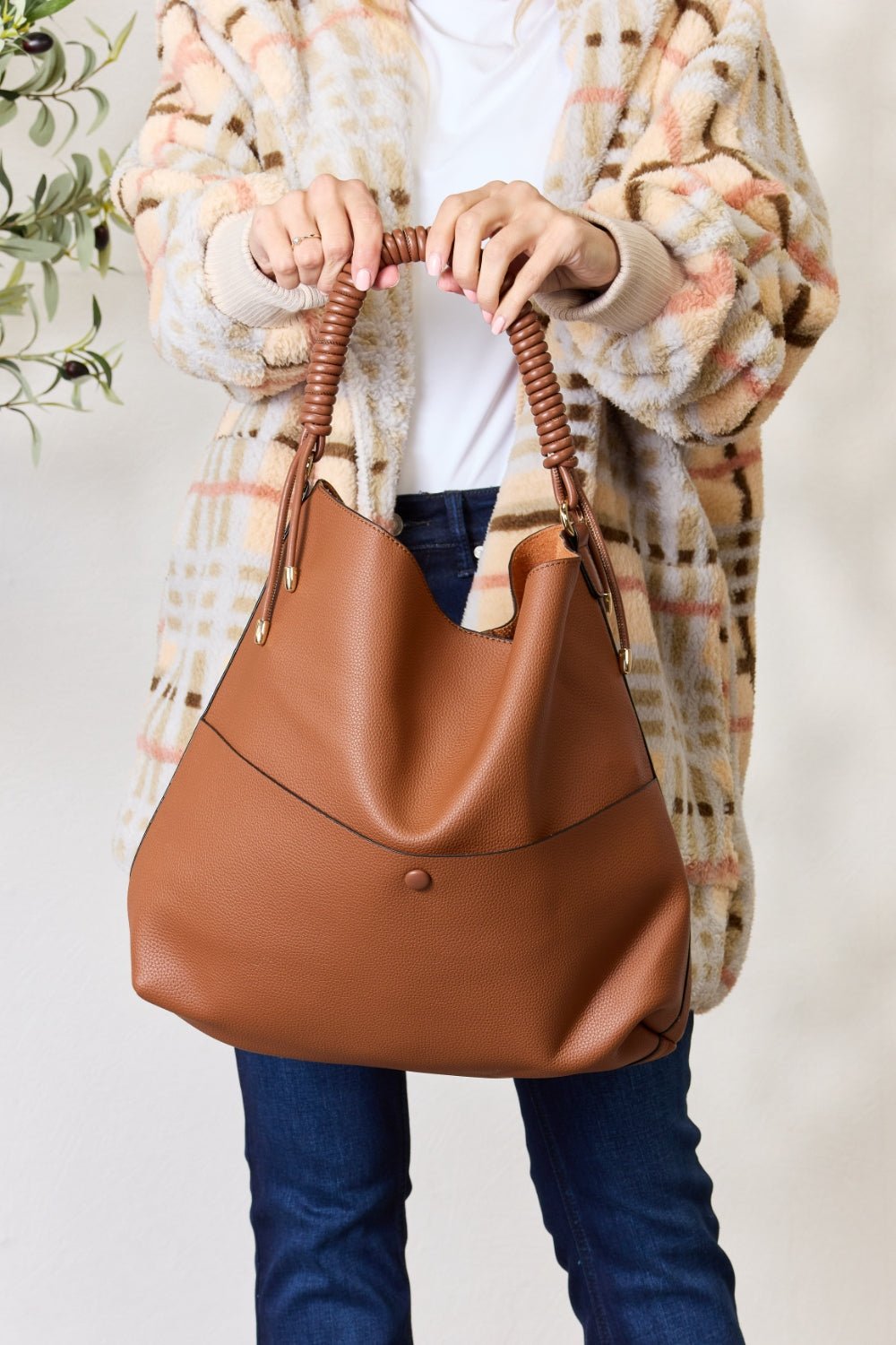 SHOMICO - Vegan Leather Handbag with Pouch