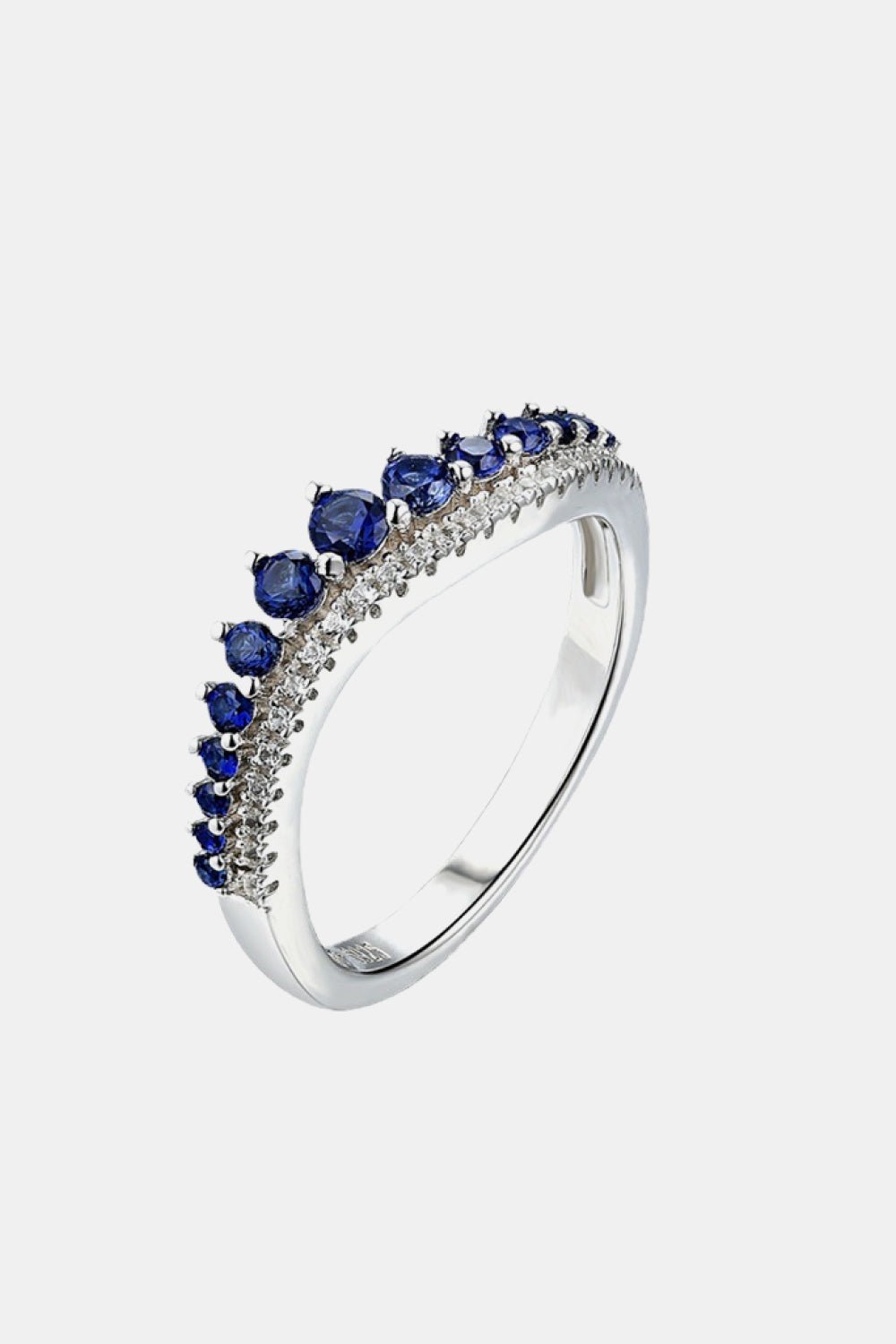 Silver Lab-Grown Sapphire RingRingBeach Rose Co.