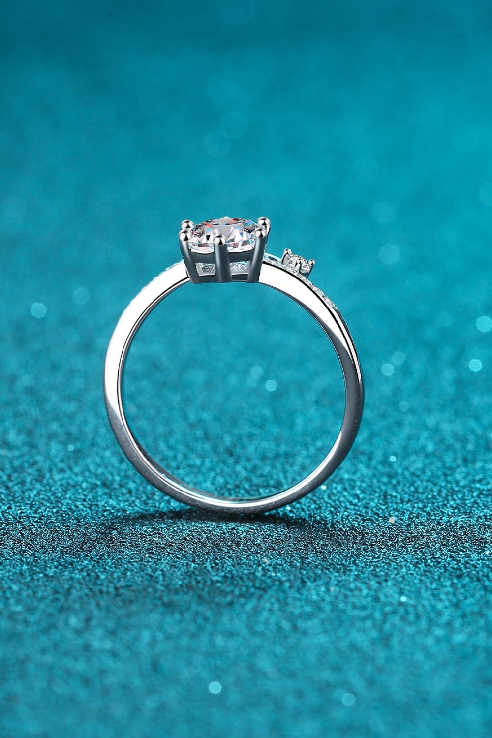 Silver Moissanite & Zircon RingRingBeach Rose Co.