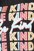 T-shirt graphique noir Be Kind