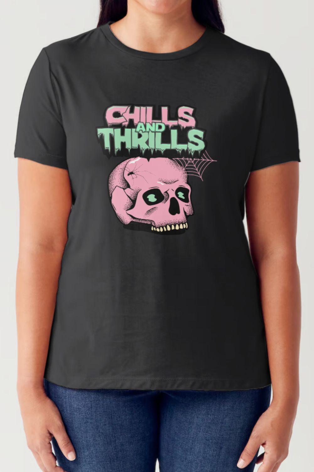 Simply Love - Chills And Thrills Short Sleeve Seamless T-Shirt