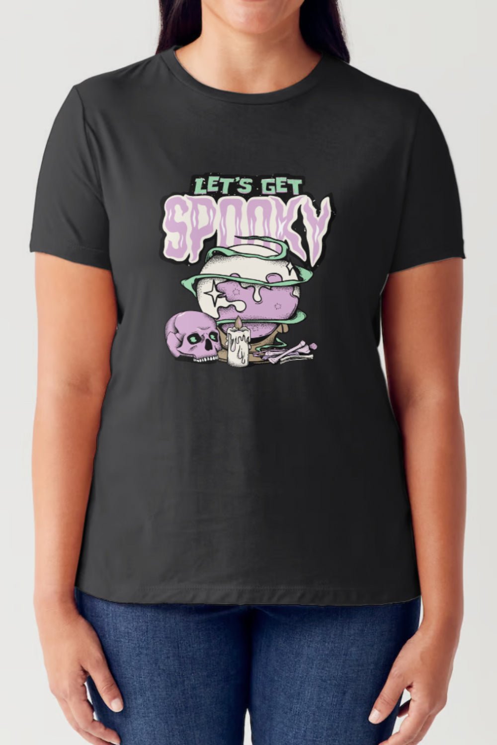 Simply Love - Let's Get Spooky Short Sleeve Seamless T-Shirt