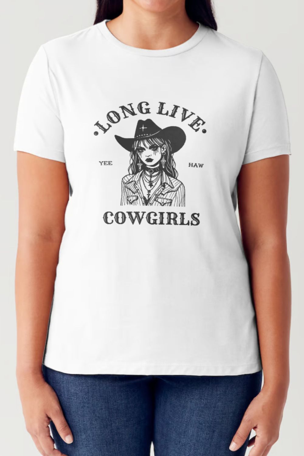 Simply Love - Long Live Cowgirls Short Sleeve Seamless T-Shirt