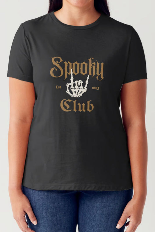 Simply Love - Spooky Club Short Sleeve Seamless T-Shirt