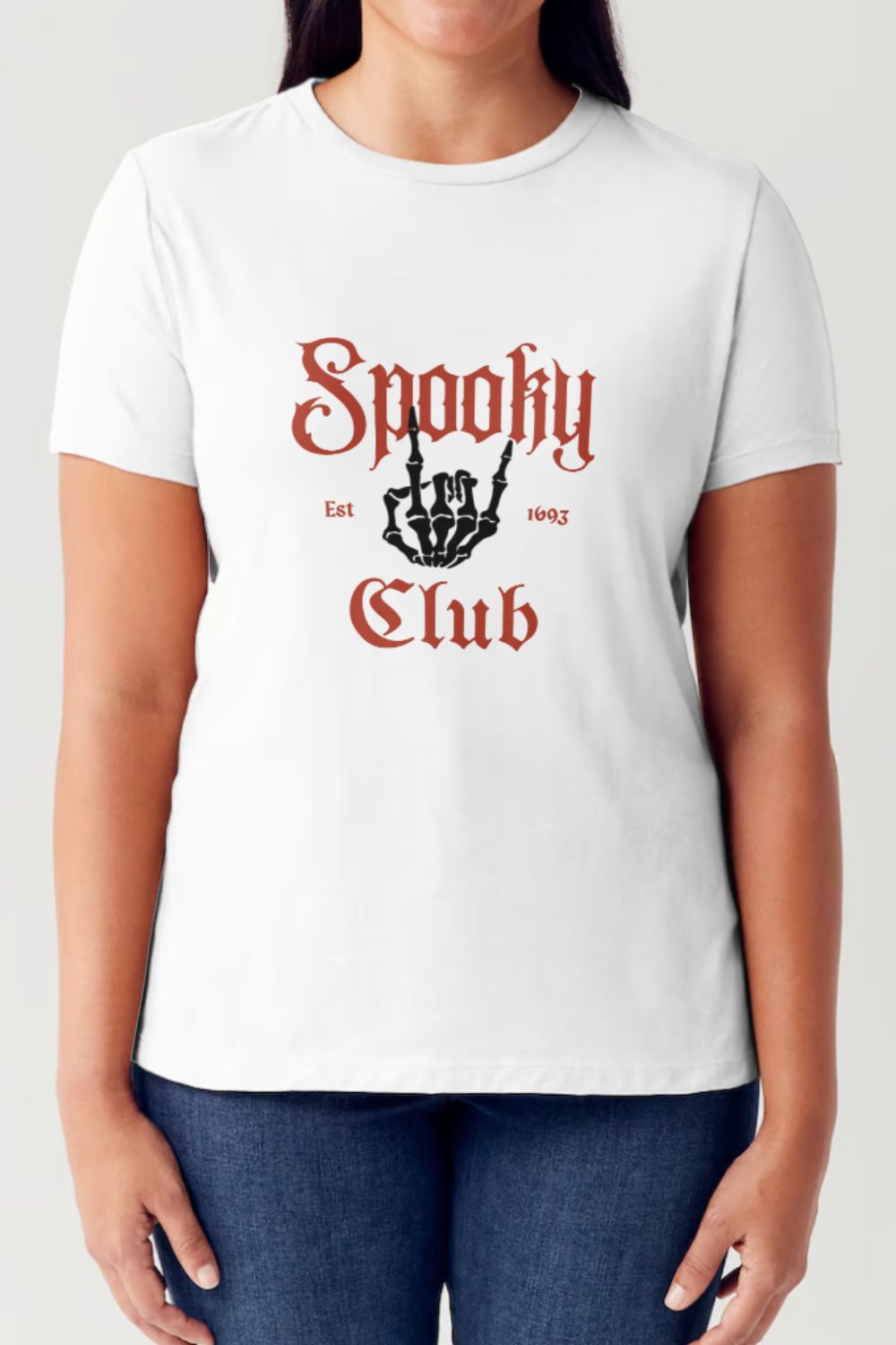 Simply Love - Spooky Club Short Sleeve Seamless T-Shirt