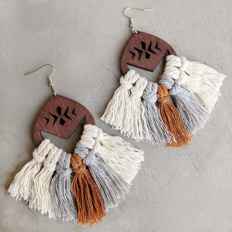 Tassel Detail Drop EarringsEarringsBeach Rose Co.