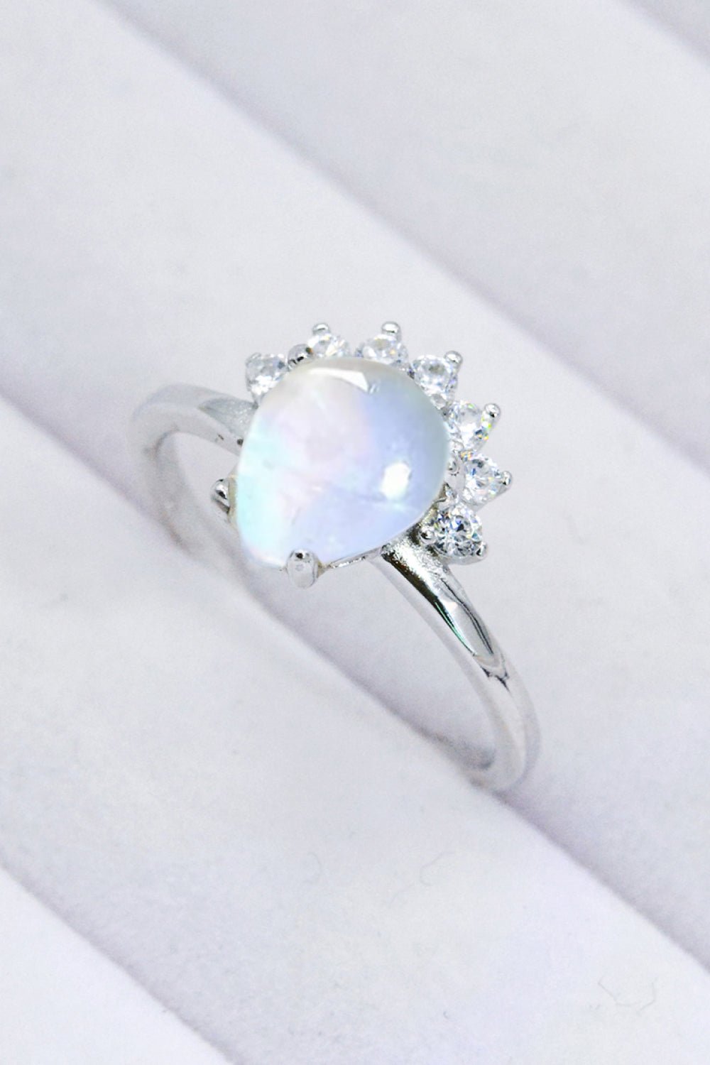 Teardrop Moonstone RingRingBeach Rose Co.