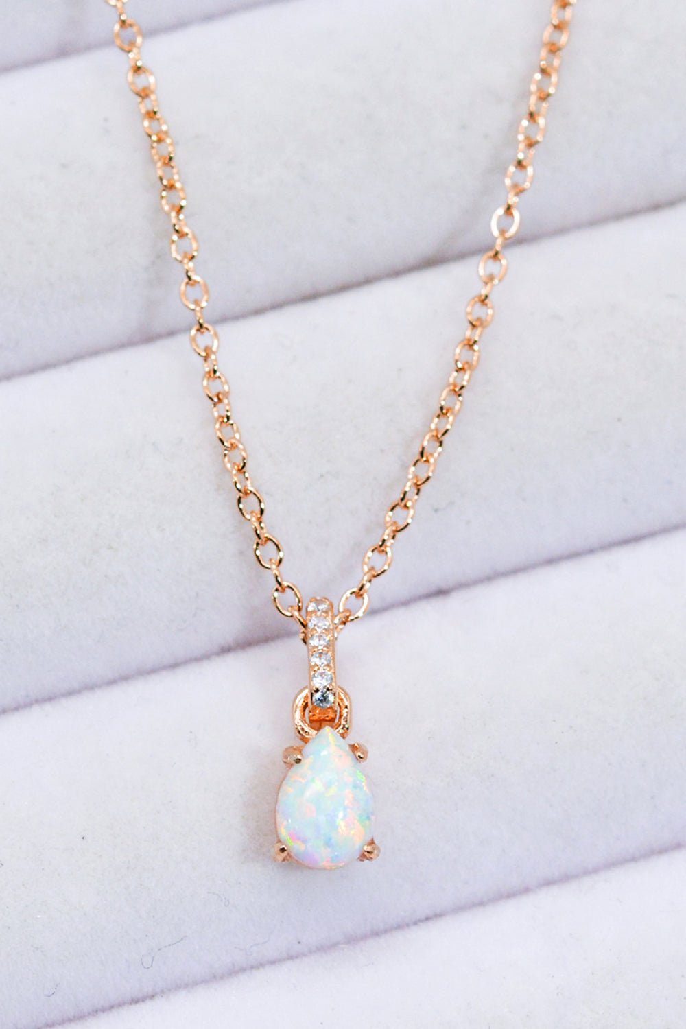 Teardrop Opal Pendant NecklaceNecklaceBeach Rose Co.