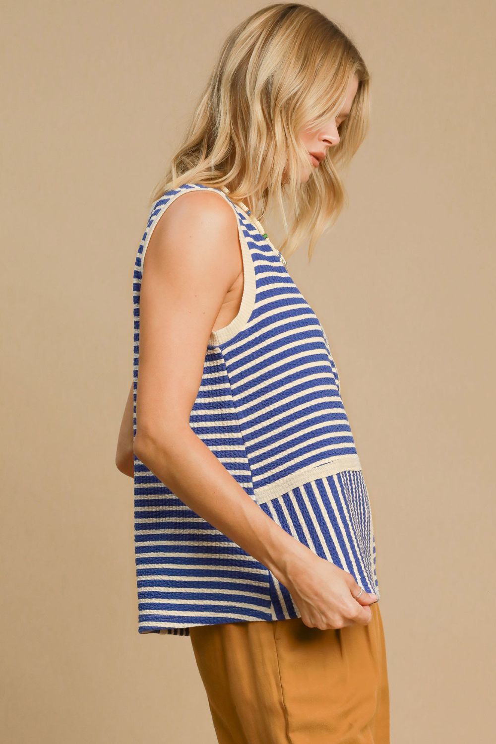 UMGEE - Blue Striped Tank Top