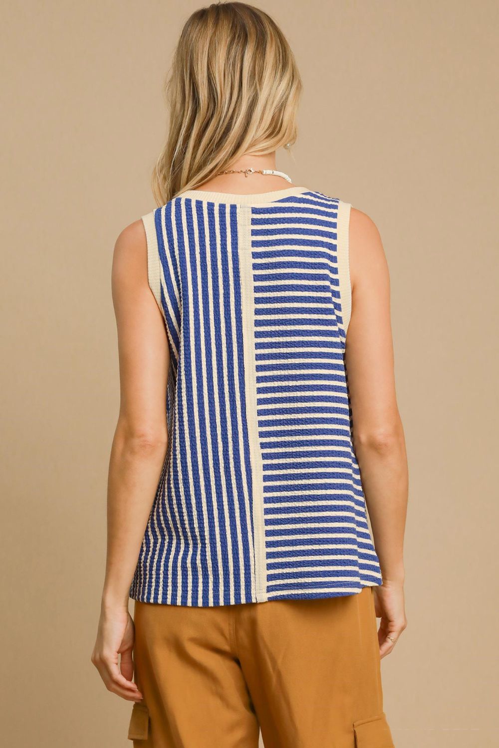 UMGEE - Blue Striped Tank Top