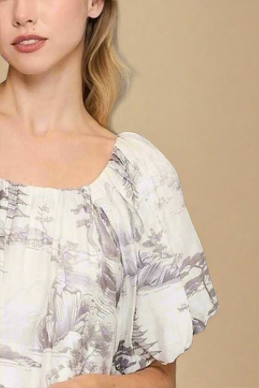 UMGEE - Misty Meadow Puff Sleeve Top