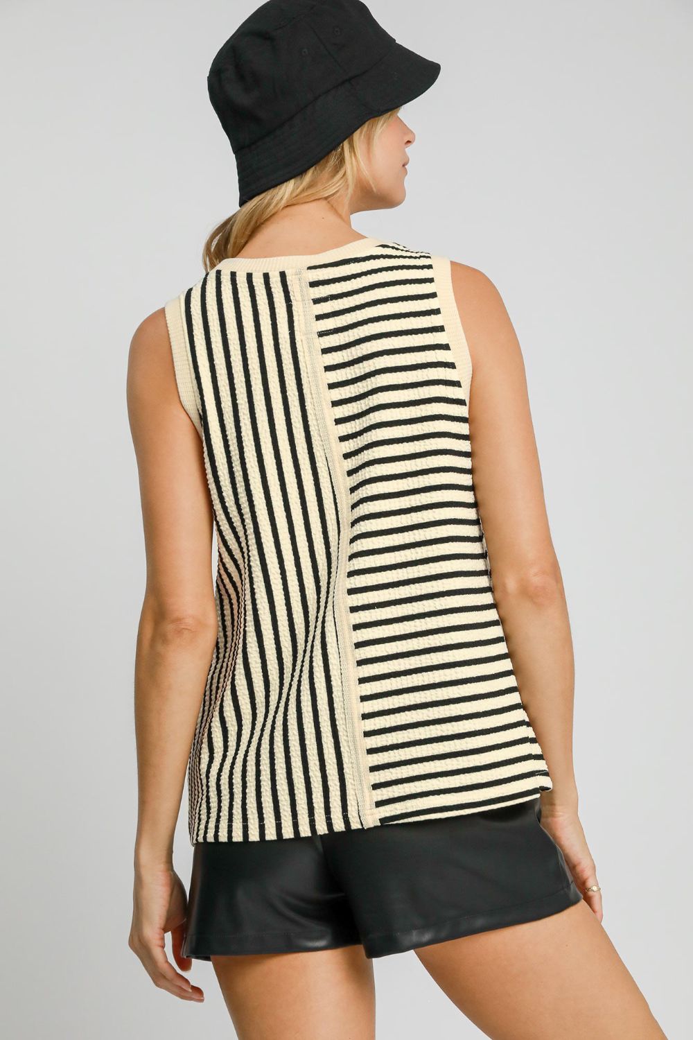 UMGEE - Striped Tank Top in Cream