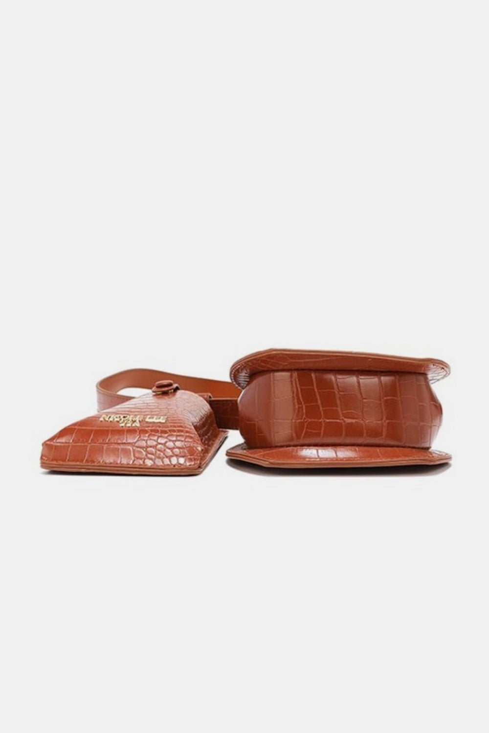Vegan Leather 2 - Piece Textured Belt BagBelt BagNicole Lee USA