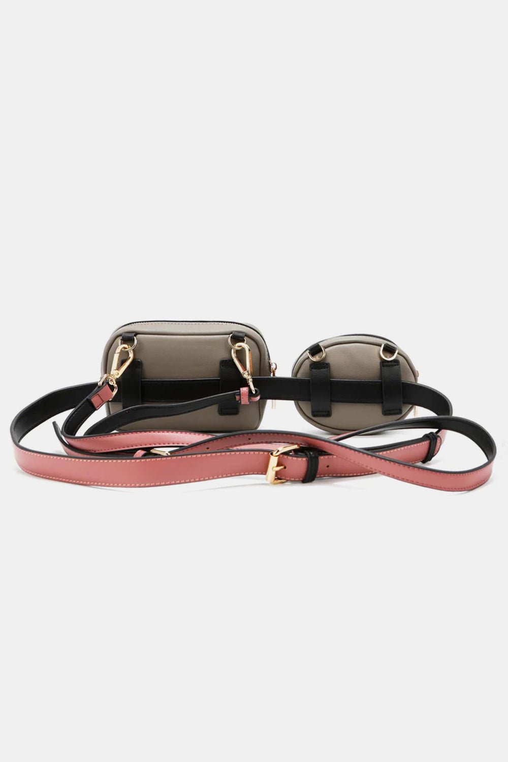 Vegan Leather Double Pouch Fanny PackFanny PackNicole Lee USA