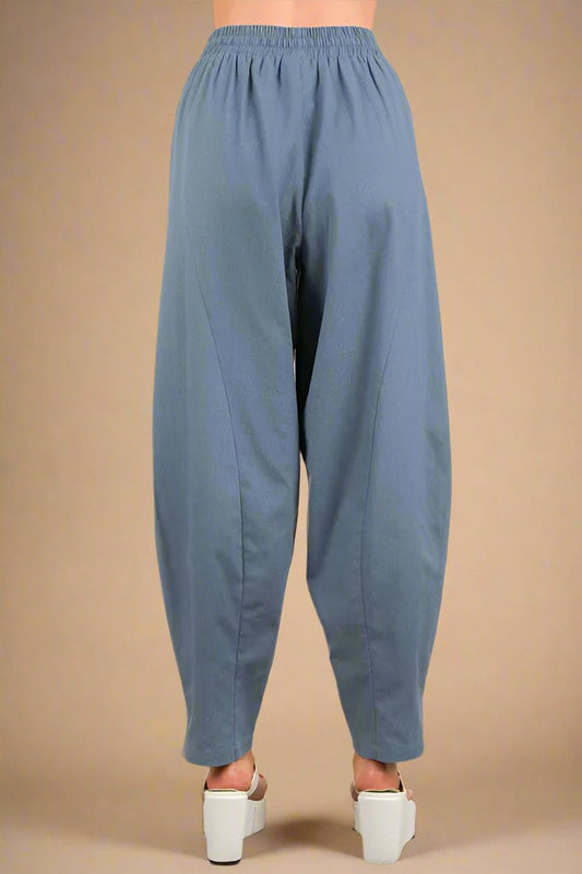 Very J - Dusty Blue Cotton Utility Pants