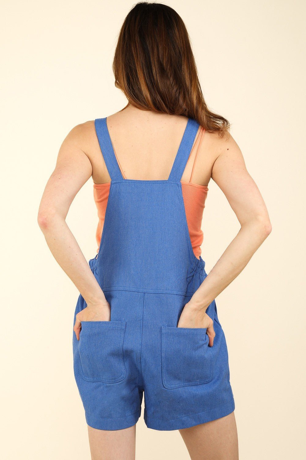 Very JAdjustable Suspender Shortalls with Pockets in Royal Blue