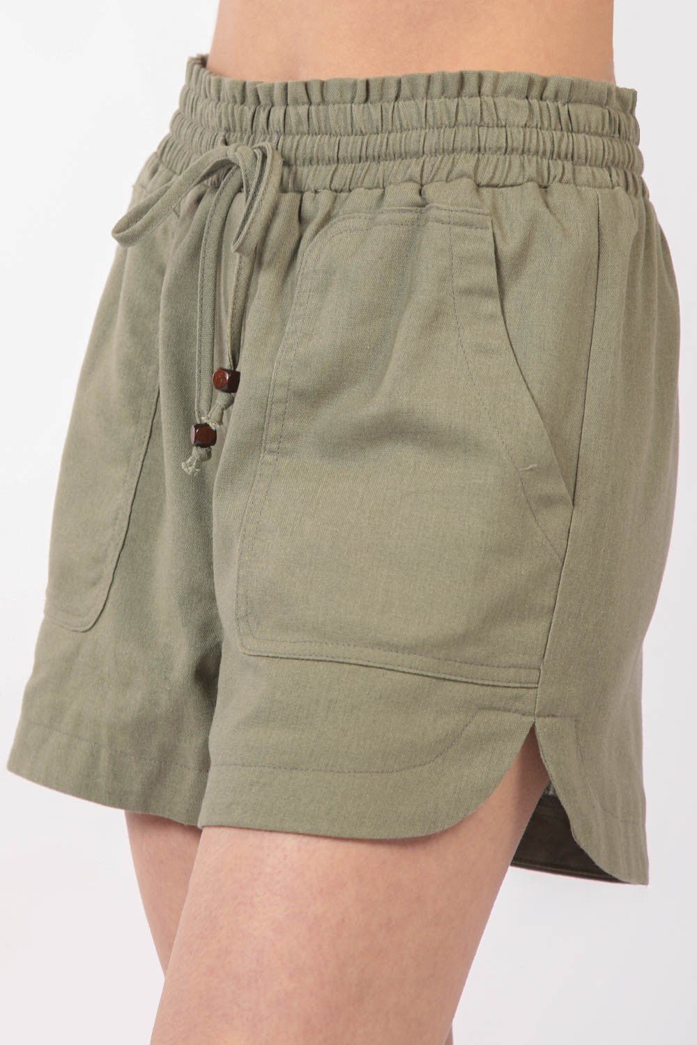 Very JDrawstring Waist Shorts in Olive