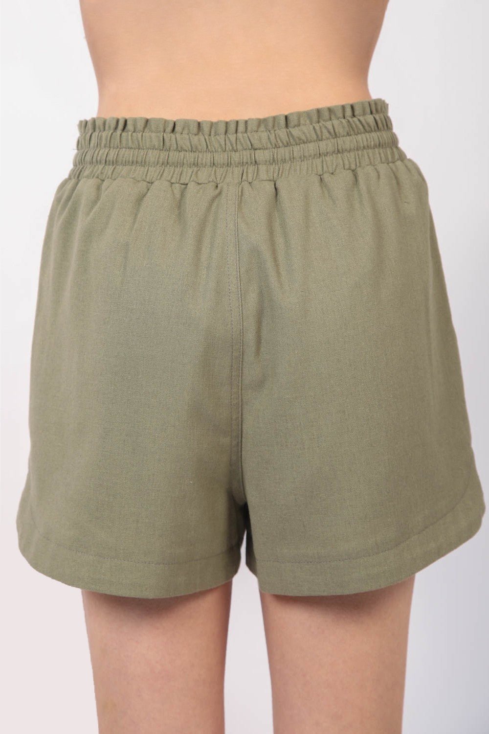 Very JDrawstring Waist Shorts in Olive