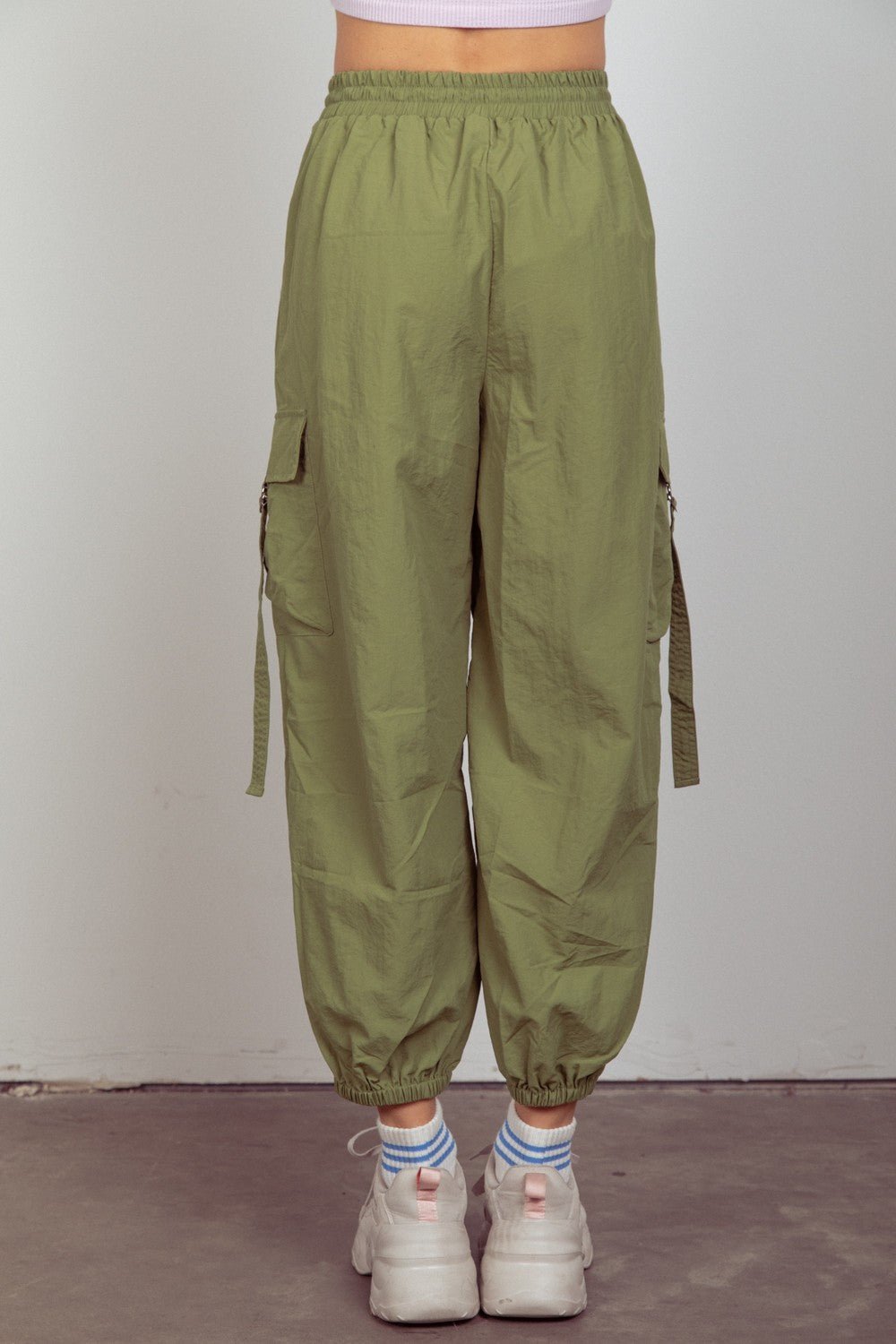 Very JElastic Waist Cargo Joggers in Olive