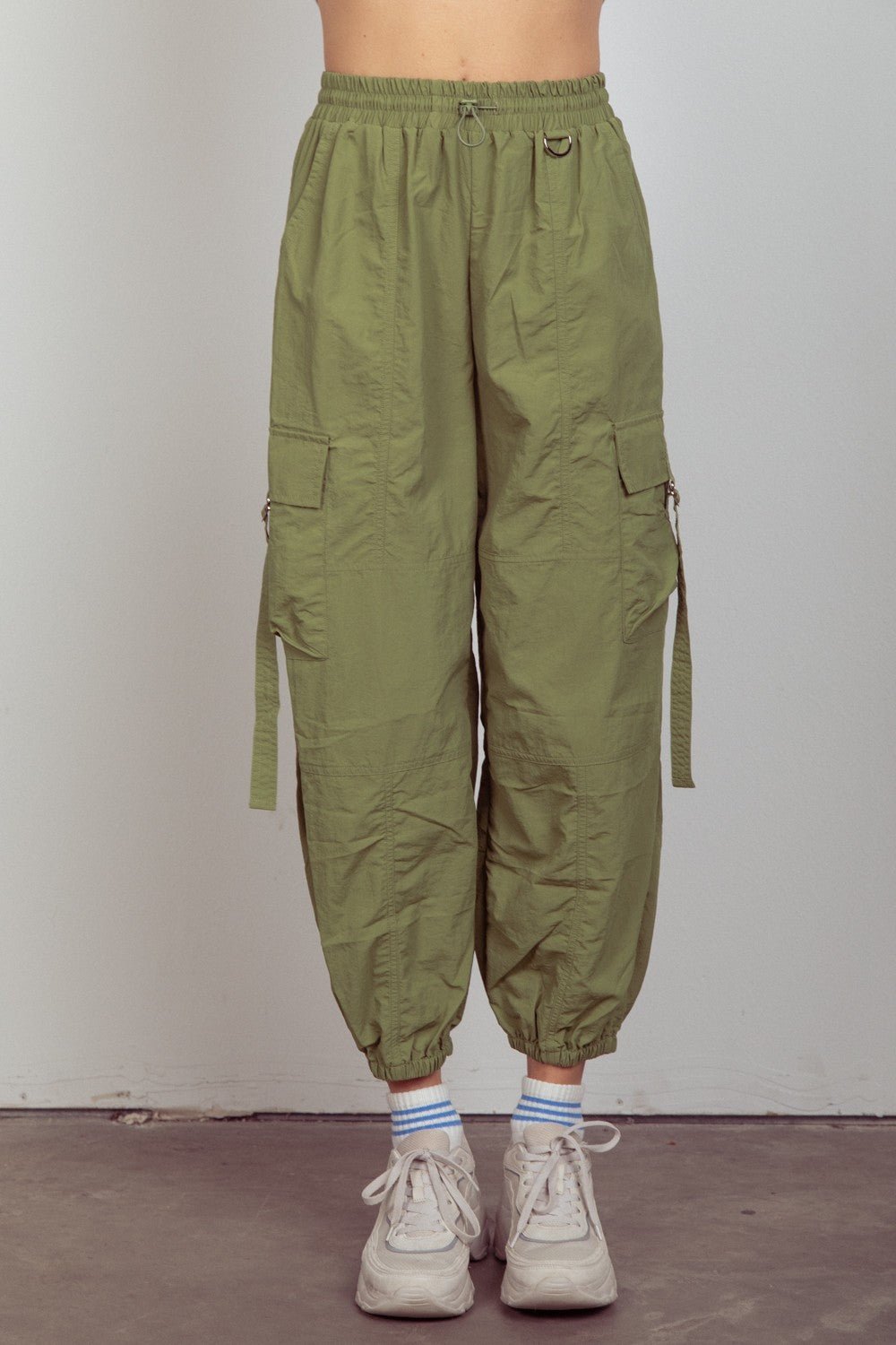 Very JElastic Waist Cargo Joggers in Olive