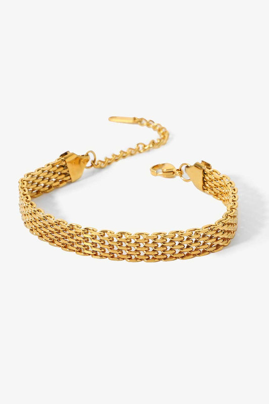 Wide Chain Gold BraceletBraceletBeach Rose Co.