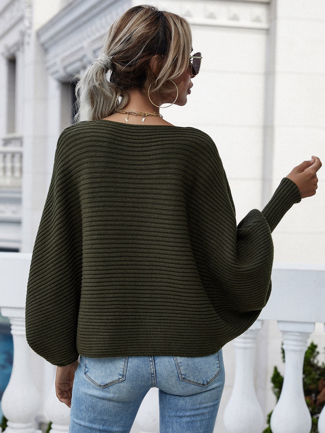 Woven Right - Dolman Sleeve Sweater