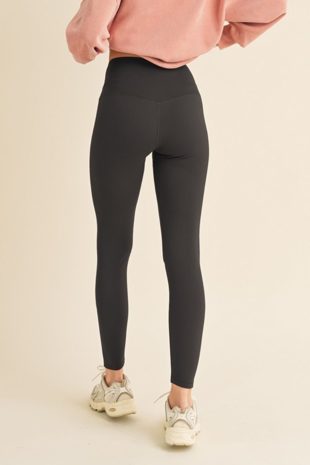 Yelete - Black Fleece Lined High Waisted Leggings