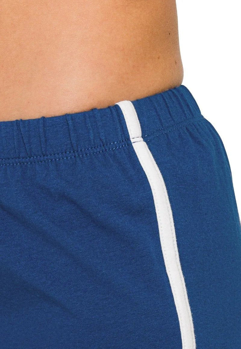 Zenana - Cobalt Blue Retro Trim Shorts